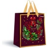 Torebka prezentowa mała Burgundy Boże Narodzenie 190g 18x23x10cm INTERDRUK