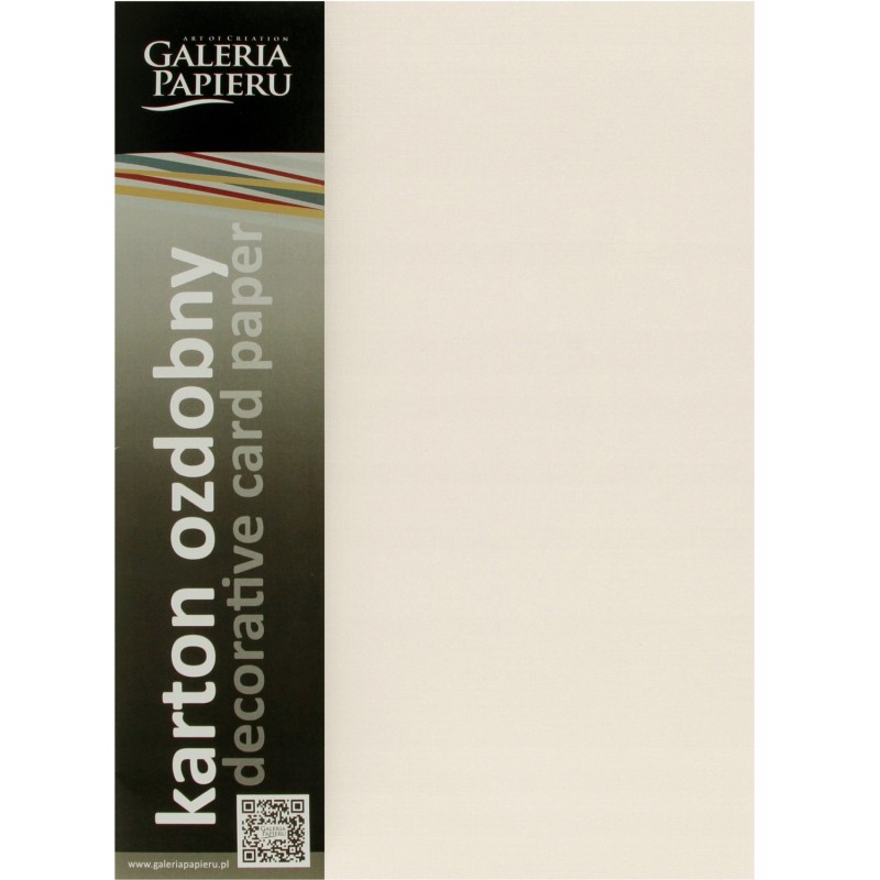 Karton ozdobny Kratka kremowy 20szt./op. 220g/m2 201632 Galeria Papieru
