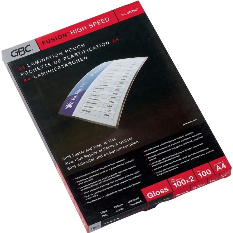 Folia do laminacji GBC Pouch Hi-Speed 100Mic gloss 100szt.3747525