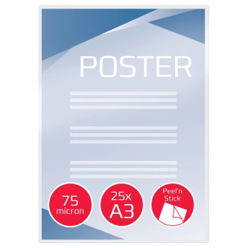 Folia do laminacji GBC Pouch Peel`nStick A3 75Mic 25szt. 3747526