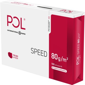 Papier ksero A4 80g POLSPEED (5 ryz) klasa C CIE 153 do drukarek i kopiarek