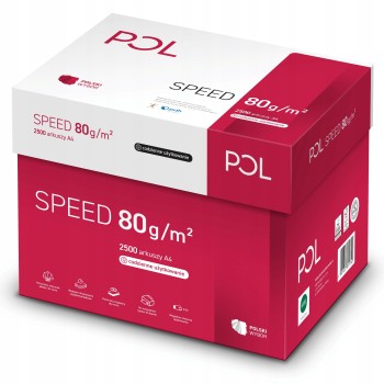 Papier ksero A4 80g POLSPEED (5 ryz) klasa C CIE 153 do drukarek i kopiarek