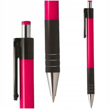 Długopis niebieski 0,7mm obudowa różowa KD940-NR TETIS