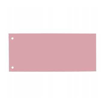 Przekładki do segregatora kartonowe 1/3 A4 105x240mm różowa 100 sztuk 100205027 OXFORD