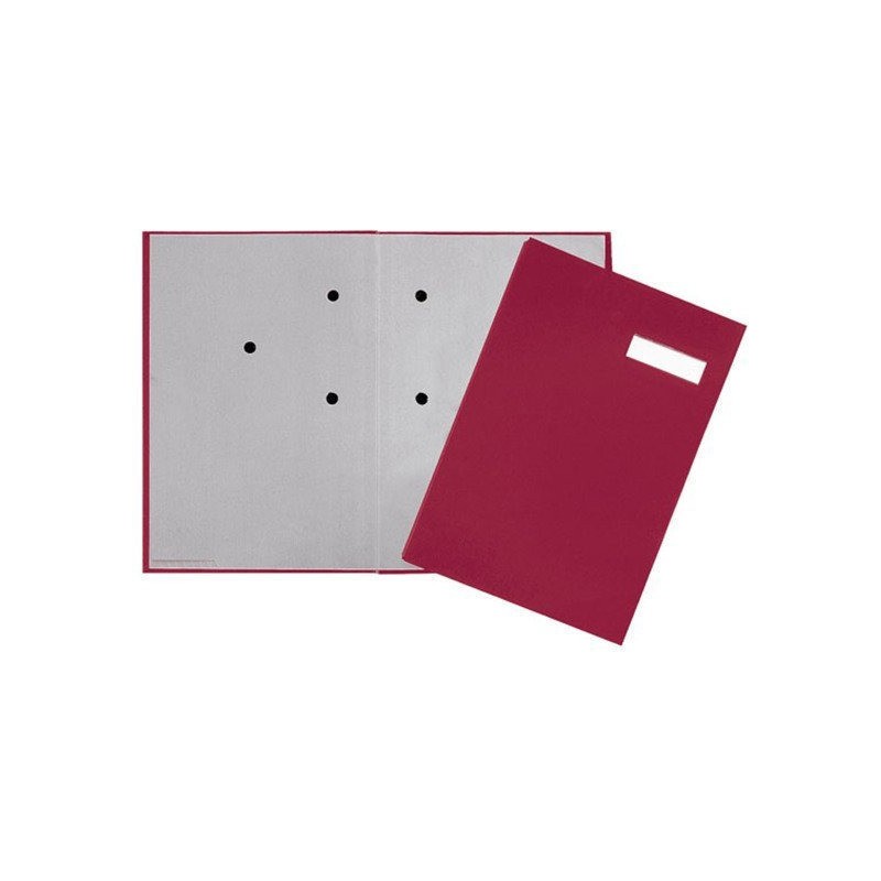Teczka do podpisu 20-częściowa DURABLE czerwona PP 2419211 okładka z tworzywa