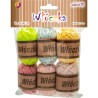 Włóczka 38m 6szt. mix kolorów WL-9427 ALIGA