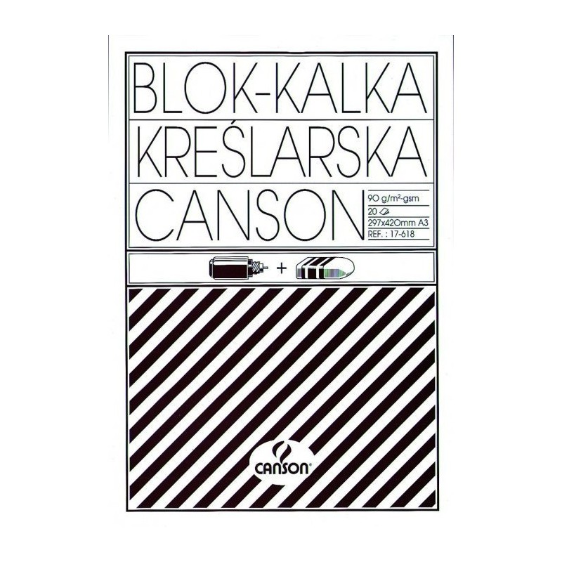 Kalka kreślarska A3 20k 90/95g blok 200005323 CANSON