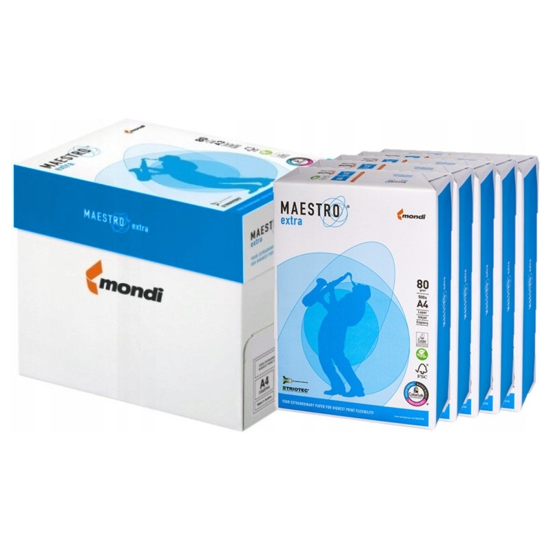 Papier ksero A4 80g (5ryz) MAESTRO EXTRA TRIOTEC 170CIE 9457A80