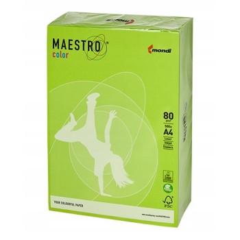 Papier ksero A4 80g MAESTRO COLOR MA42 Intensywny zieleń wiosenna