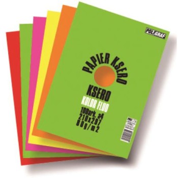 Papier ksero A4 80g POLIGRAF kolory fluo