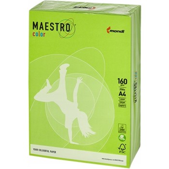 Papier ksero A4 160g MAESTRO COLOR LG46 j.zielony intensive 250a