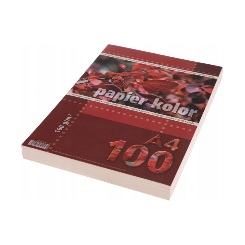 Papier ksero A4 160g KRESKA waniliowy 100ark