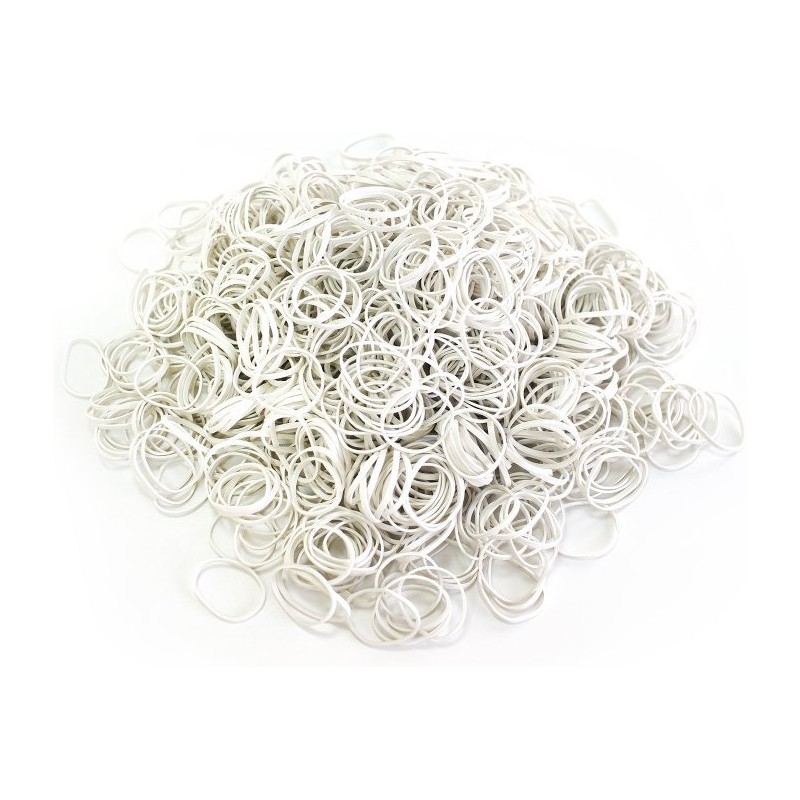 Gumki recepturki 1kg średnica 80mm białe 1,5x1,5mm białe EMERSON gurewe80x1.5x1.5