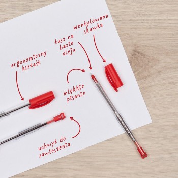 Długopis hang stick K86 czerwony 400197416 PELIKAN