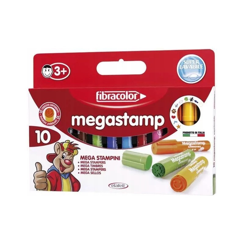 Mazaki STAMP MEGA 10kol. FIBRACOLOR 912
