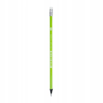 Ołówek grafitowy z gumką czarne drewno B 206120015 ASTRA