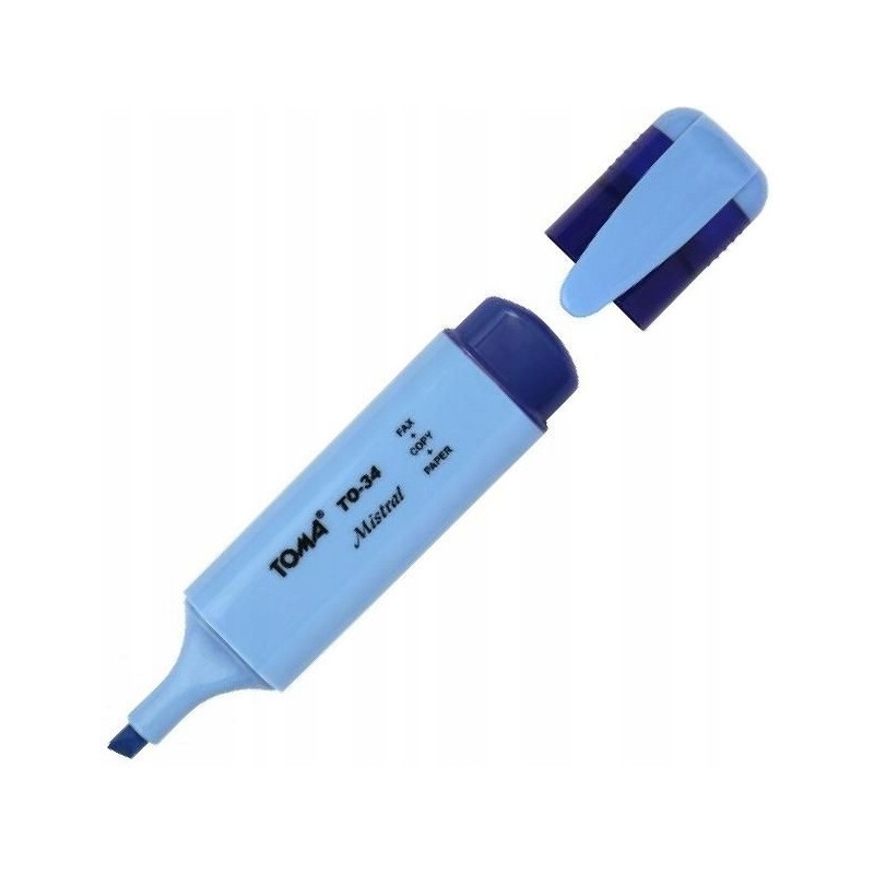 Zakreślacz MISTRAL niebieski TO-334 TOMA