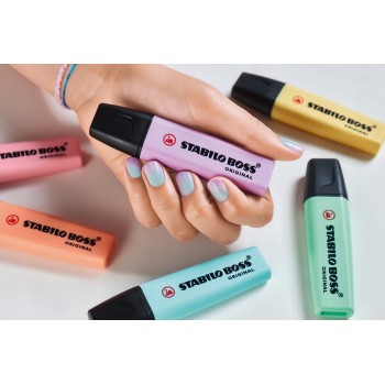 Zakreślacz STABILO BOSS 70/144 pastelowy żółty żółty