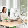 Ramię na monitor i laptopa Leitz Ergo oszczędzające miejsce na biurku 65380085