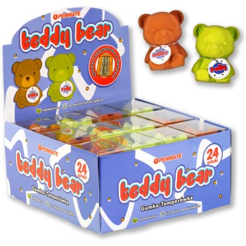 Gumka do ścierania TEDDY BEAR z temperówką TT7936 Penmate