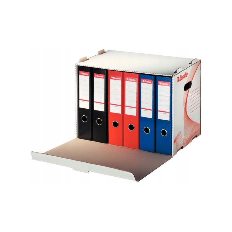 Pudło archiwizacyjne otwierane z przodu białe na segregatory ESSELTE 10964