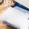 Teczka ofertowa A4 8 przegródek Linfini Expanding File mix kolorów EF606 DELI