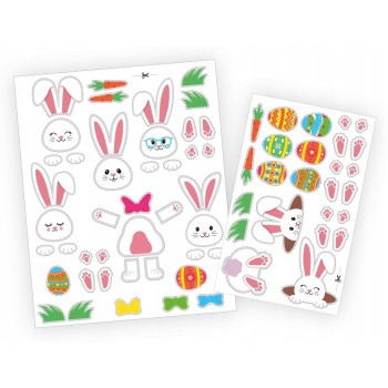 Ozdoby Wielkanocne magnetyczne ZAJĄCZEK ZK-WOM-01 BIURFOL