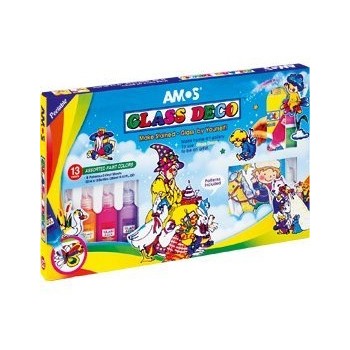 Farby witrażowe AMOS GD22P13 - 22mlx13 kolorów 170-1050