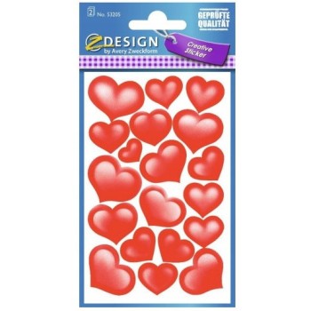 Naklejki kreatywne Z-DESIGN SERCA-papier błyszczący 53205 ZF AVERY ZWECKFORM