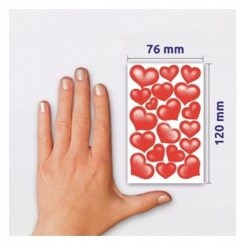 Naklejki kreatywne Z-DESIGN SERCA-papier błyszczący 53205 ZF AVERY ZWECKFORM
