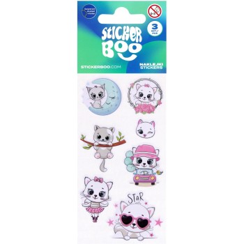 Naklejki kotki 66x180mm 3ark. STICKER BOO 568336
