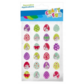 Naklejki Puffy Pisanki 24szt. CRAFT WITH FUN 531731