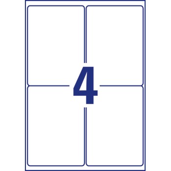 Etykiety A4 białe Heavy Duty 99,1x139mm poliestrowe L4774-20 (20 arkuszy) AVERY ZWECKFORM