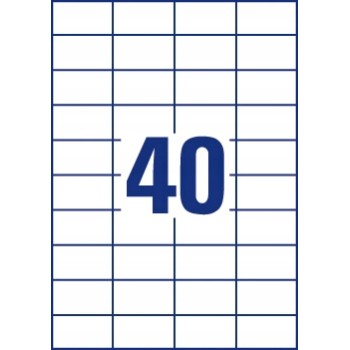 Etykiety ECONOMY A4 białe 52.5x29,7mm ELA049 AVERY ZWECKFORM