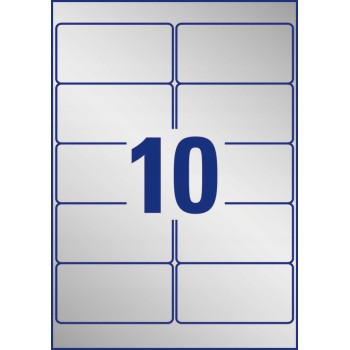 Etykiety Heavy Duty 96x50.8mm (20szt) srebrne poliestrowe L6012-20 AVERY ZWECKFORM