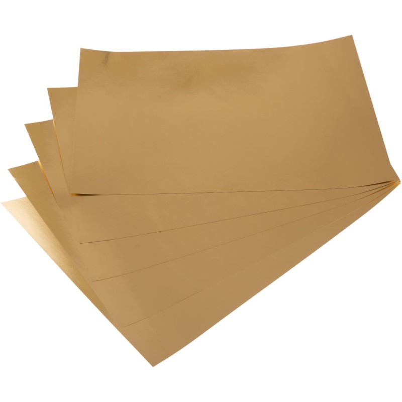 Papier samoprzylepny A4 KRESKA (20 arkuszy) ZŁOTY