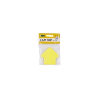 Bloczek samoprzylepny 75x75mm strzałka 100k żołty 110512 D.RECT
