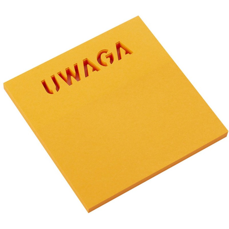 Bloczek samoprzylepny 75x75mm UWAGA 50k 110328 SMART