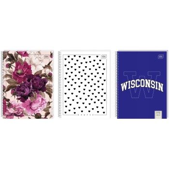 Kołonotatnik A4 50k kratka miękka oprawa INTERDRUK