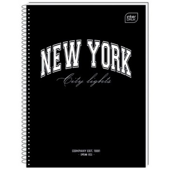 Kołonotatnik A4 80k kratka miękka oprawa INTERDRUK