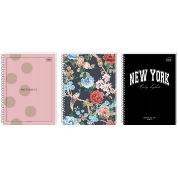 Kołonotatnik A4 80k kratka miękka oprawa INTERDRUK