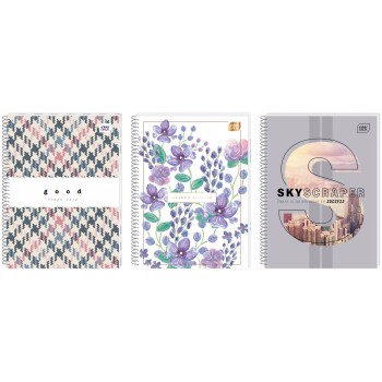 Kołonotatnik A4 160k kratka miękka oprawa INTERDRUK