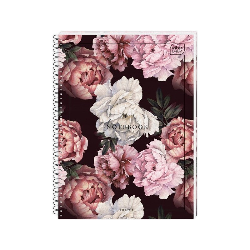 Kołonotatnik A5 100k kratka miękka oprawa INTERDRUK