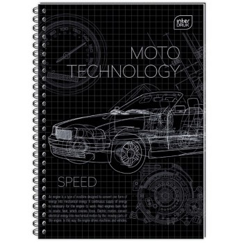 Kołobrulion B5 160k kratka z kolorowymi marginesami INTERDRUK