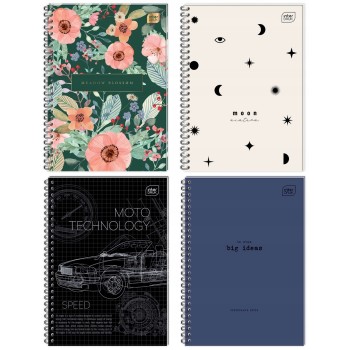 Kołobrulion B5 160k kratka z kolorowymi marginesami INTERDRUK