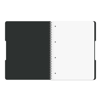 Kołozeszyt A5 80k kratka ECO PP OCEAN czarny 400198753 HERLITZ