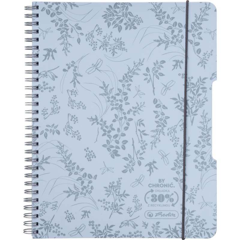 Kołozeszyt A5 80k kratka ECO PP PASTEL błektiny 400198755 HERLITZ