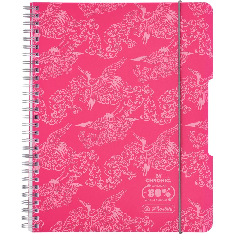 Kołozeszyt A5 80k kratka ECO PP COLORS różowy 400198751 HERLITZ