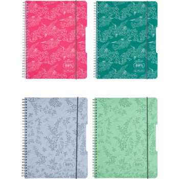 Kołozeszyt A5 80k kratka ECO PP COLORS mix kolorów 400198744 HERLITZ