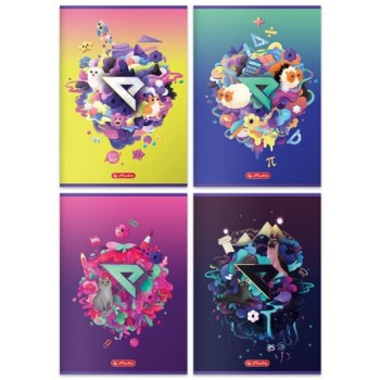 Zeszyt A4 60k linia z marginesem RAINBOW 400196856 HERLITZ